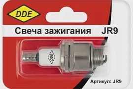 Свеча зажигания DDE - JR9 (Champion RJ19LM, Bosch WR11EO, NGK BR2LM) все газонокосилки с двиг. B&S