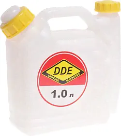247-002, Канистра 1л пластик для топливной смеси с дозатором DDE