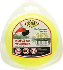 644-719, Леска для триммера 2.0мм 15м круг DDE