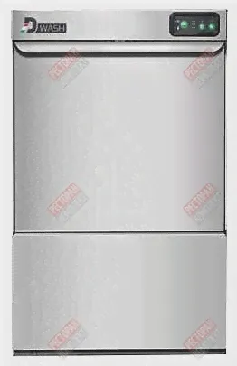 Машина посудомоечная фронтальная DIHR D-Wash 40, дозатор моющего средства DDE, сливная помпа-0