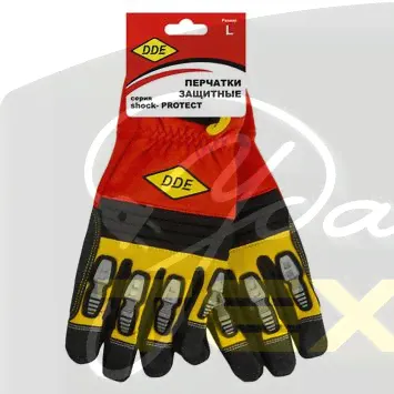 648-496 DDE shock-PROTECT Перчатки кожа /спандекс, L